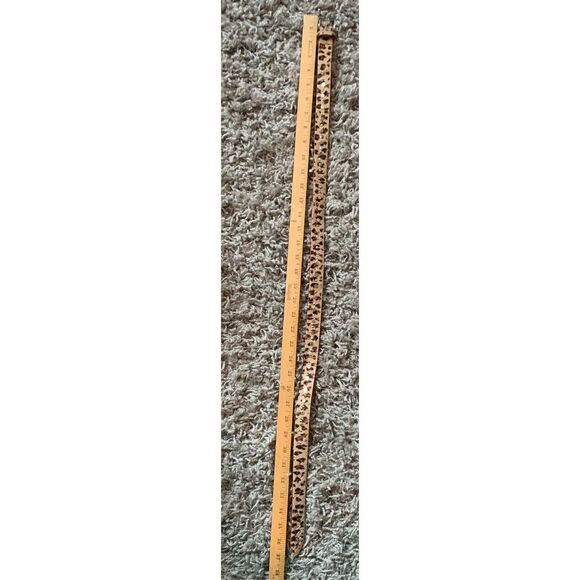 Zadig & Voltaire pony hair & leather leopard print stud HAND MADE Belt sz L main image 6
